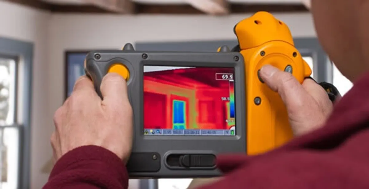 home energy audit service capturing thermal readings to analyze insulation and electrical efficiency in Charlotte, NC