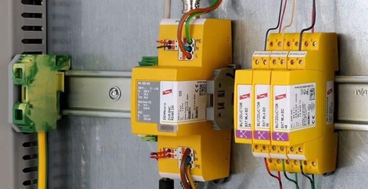 lightning surge protection system with surge suppressors installed by electrical service professionals in Charlotte, NC