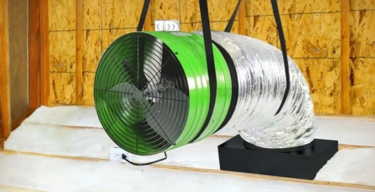 whole house fan installation services with professionally mounted ventilation fan system in Charlotte, NC